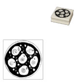 Shakshouka poached Eggs Tomato Sauce israelisches Gummistempel (Stempel)