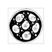 Shakshouka poached Eggs Tomato Sauce israelisches Gummistempel (Prägung)