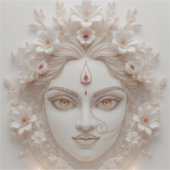 Shakti inside - Minimal Devi Illustration Aufkleber (Vorderseite)