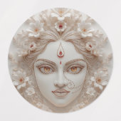 Shakti inside - Minimal Devi Illustration Etiketten (Design 1)