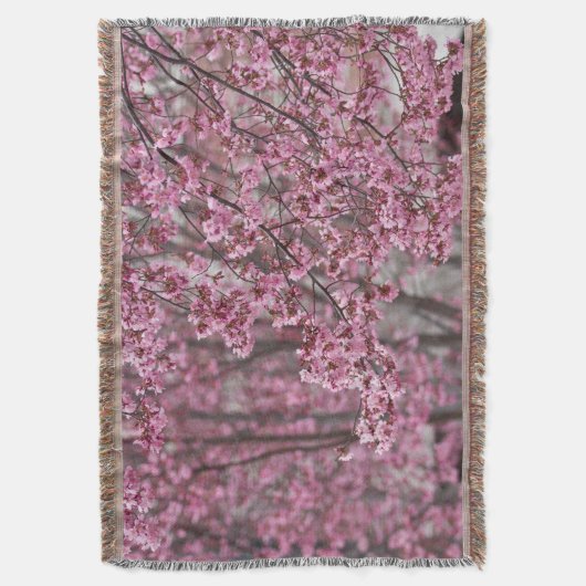 Shakura Cherry Blüten pink Decke (Vorderseite Vertikal)