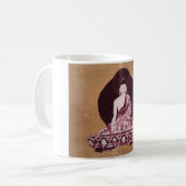 Shakyamuni Buddha Grunge Vintag Kaffeetasse (Vorderseite Links)