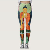 Shakyamuni Buddha Malerei, Himalayas - Dharma Leggings (Vorderseite)