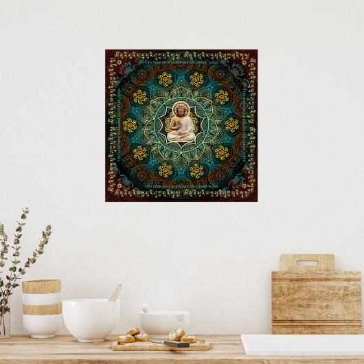 Shakyamuni Buddha Mantra Poster (Küche)