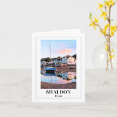 Shaldon Devon Karte (Gelbe Blume)