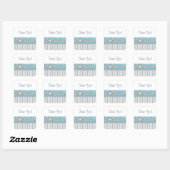 Shalizar Dreaming Baby Dusche Danke Sticker (Blatt)