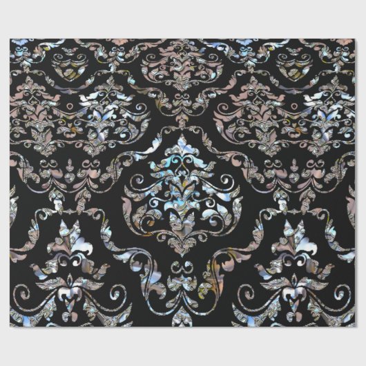 Shalliveye III Barock Damaskus Glossage Geschenkpapier (Flach)