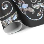 Shalliveye III Barock Damaskus Glossage Geschenkpapier (Rolleneckpunkt)