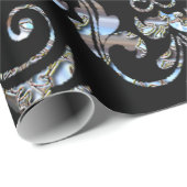 Shalliveye III Barock-Damast-Eleganz Geschenkpapier (Rolleneckpunkt)