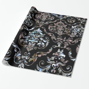 Shalliveye III Barock Damast Glänzend Geschenkpapier