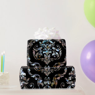Shalliveye III Barock Damast Glänzende Eleganz Geschenkpapier