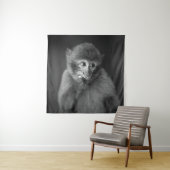 SHALLOW FOCUS FOTOGRAFIE DES SCHWARZEN MONKEY WANDTEPPICH (Beispiel)