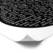 Shallow Schwarz-weiß Gitarre Song Lyric Print Poster (Ecke)