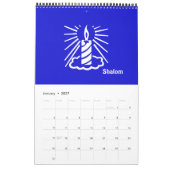 Shalom 2017 Blue Light Candle Calendar Single Kalender (Jan 2027)