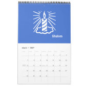 Shalom 2017 Blue Light Candle Calendar Single Kalender (Mär 2027)