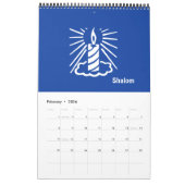 Shalom 2017 Blue Light Candle Calendar Single Kalender (Feb 2026)