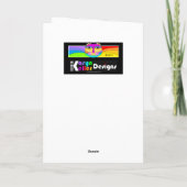 Shalom Angel Cat Grußkarte Karte (Rückseite)