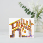 Shalom Bayit Postkarte (Stehend Vorderseite)