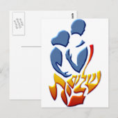 Shalom Bayit Postkarte (Vorne/Hinten)