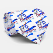SHALOM beten für Frieden von Jerusalem Krawatte (Gerollt)
