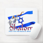 SHALOM betet für den Frieden in Jerusalem Mousepad (Mit Mouse)