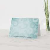 Shalom Blau-Wirbel Karte (Rückseite)