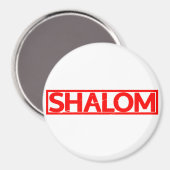 Shalom-Briefmarke Magnet (Vorderseite/Rückseite)