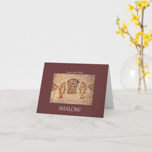 SHALOM Card Karte (Gelbe Blume)