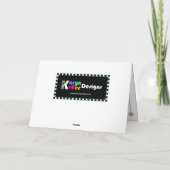 Shalom cat Schwanzes Karte (Rückseite)