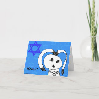 Shalom! Chanukka-Hundegruß-Karte Feiertagskarte