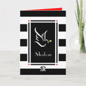 Shalom Dove Grußkarte Karte (Vorderseite)