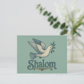 Shalom Dove Peace Earth Postkarte (Stehend Vorderseite)