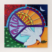 Shalom Dove Peace Painting Puzzle (Horizontal)