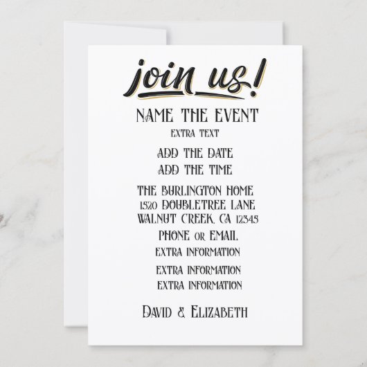 SHALOM EINLADUNG (Rückseite)