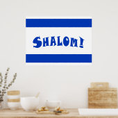 Shalom Flag Poster (Küche)
