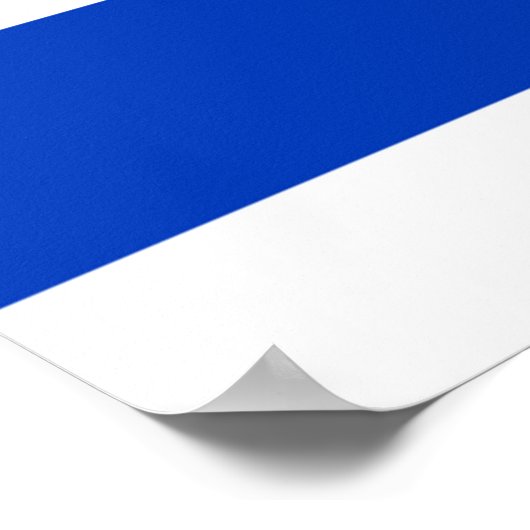 Shalom-Flagge Israels Poster (Ecke)