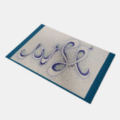 Shalom-Frieden Fußmatte (Schrägansicht)