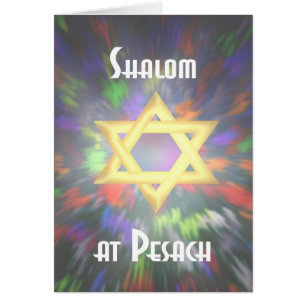 Shalom gefärbte Krawatte bei Pesach
