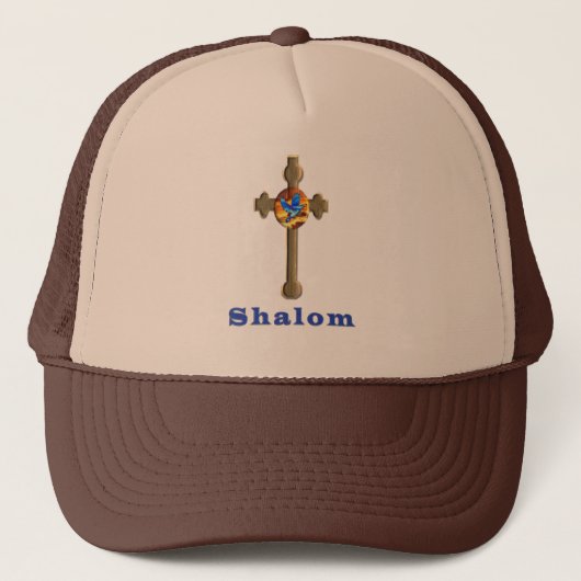 Shalom-Geschenke Truckerkappe (Vorderseite)