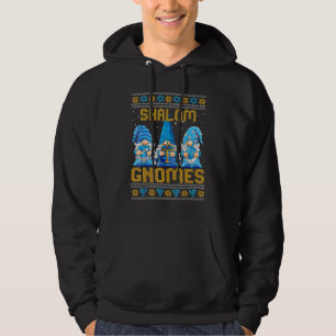 Shalom Gnome Frohe Chanukka Menora Chanukka Jüdisc Hoodie