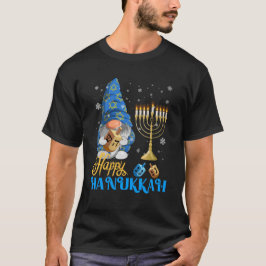 Shalom Gnome Happy Hanukkah Chanukah T-Shirt