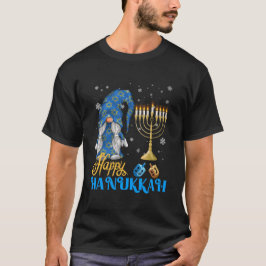 Shalom Gnome Happy Hanukkah Chanukah T-Shirt