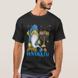 Shalom Gnome Happy Hanukkah Chanukah T-Shirt