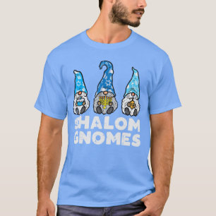 Shalom Gnome lustige jüdische Chanukka-Pyjamas Cha T-Shirt