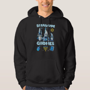 Shalom Gnomes Hanukkah Funny Gnome Hoodie