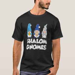 Shalom Gnomes Jewish Hanukkah Pajamas Chanukah 202 T-Shirt