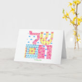 Shalom Gruß-Karte Karte (Gelbe Blume)