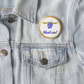 Shalom Hanukkah Button (Beispiel)