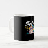Shalom Hanukkah Menorah Kaffeetasse (Vorderseite Links)
