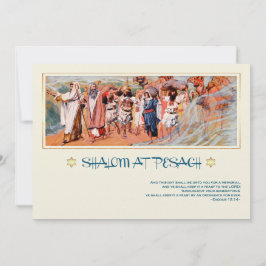 Shalom in Pesach. Fine Art Passover Grußkarte Karte